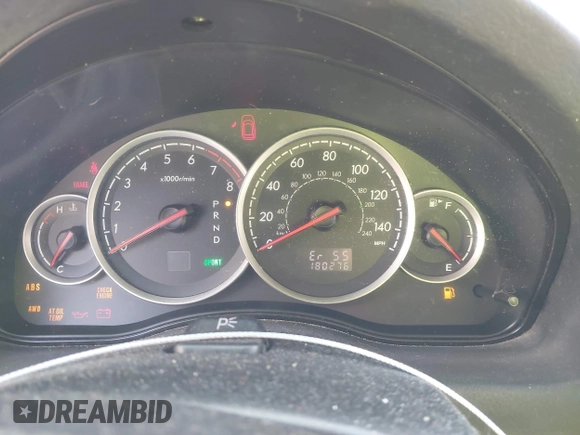 2006 Subaru Legacy Outback Limited with VIN 4S4BP62C067324740, listed as a IAAI auction lot 41786011 with 180,276 mi miles and . Bid and sale history available at DreamBid. Image 7.