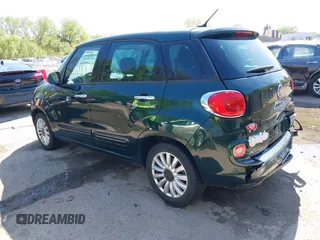 2014 FIAT 500L Easy with VIN ZFBCFABH4EZ022268, listed as a IAAI auction lot 42060203 with 106,918 mi miles. Bid and sale history available at carsss.com. Image 3.