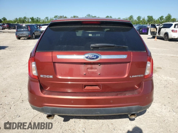 2014 Ford Edge Limited with VIN 2FMDK3KCXEBA38910, listed as a Copart auction lot 51350555 with 182,001 mi miles and Salvage Title. Bid and sale history available at carsss.com. Image 6.