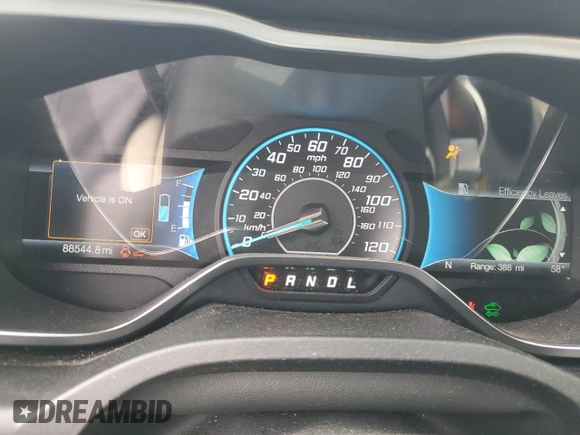 2017 Ford C-Max Energi SE with VIN 1FADP5EU9HL105531, listed as a Copart auction lot 49896654 with 88,544 mi miles. Bid and sale history available at carsss.com. Image 9.
