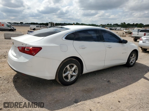 2016 Chevrolet Malibu LS z VIN 1G1ZB5ST7GF232469, wystawiony jako Copart lot #58772035 z przebiegiem 108 542 mil mil oraz Czysty tytuł • Clean title. Historia ofert i sprzedaży dostępna na DreamBid. Obrazek 3.