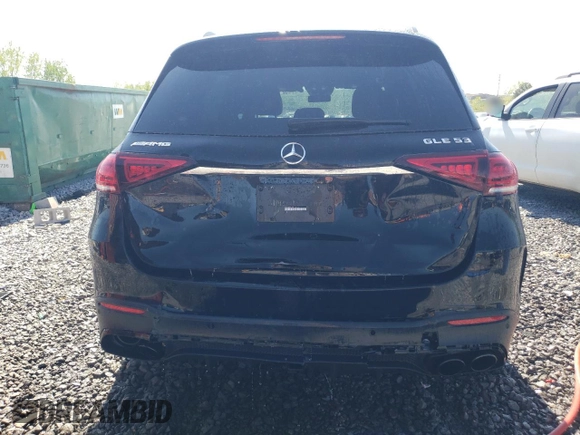 2021 Mercedes-Benz GLE 53 AMG with VIN 4JGFB6BB7MA573253, listed as a Copart auction lot 52195945 with 32,301 mi miles and Salvage title. Bid and sale history available at DreamBid. Image 6.