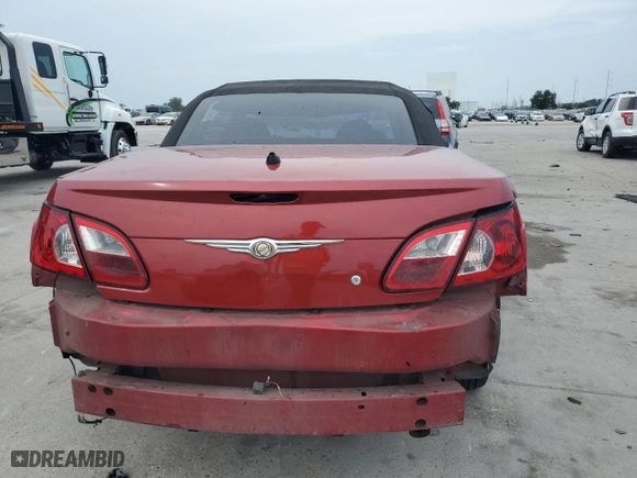 2008 Chrysler Sebring Touring with VIN 1C3LC55R28N634437, listed as a Copart auction lot 67752704 with 0 mi miles and Salvage Title. Bid and sale history available at carsss.com. Image 6.