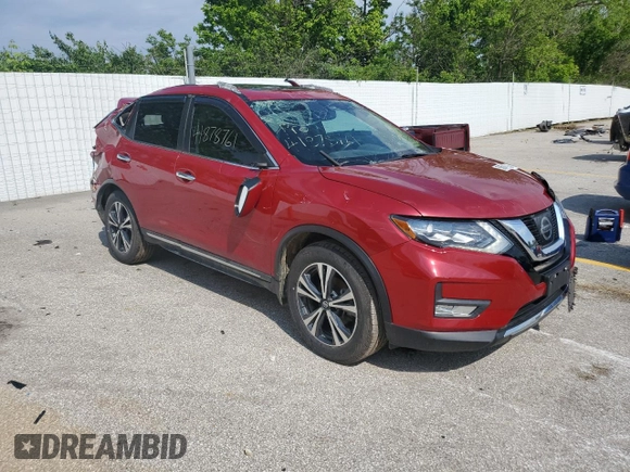2017 Nissan Rogue SL with VIN 5N1AT2MV5HC800070, listed as a Copart auction lot 56041095 with 121,256 mi miles and Clean title. Bid and sale history available at DreamBid. Image 4.