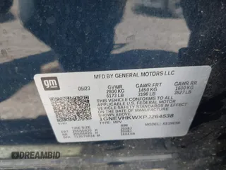 2023 Chevrolet Traverse LT z VIN 1GNEVHKWXPJ264538, wystawiony jako IAAI lot #42252033 z przebiegiem 25 321 mil mil oraz . Historia ofert i sprzedaży dostępna na DreamBid. Obrazek 9.