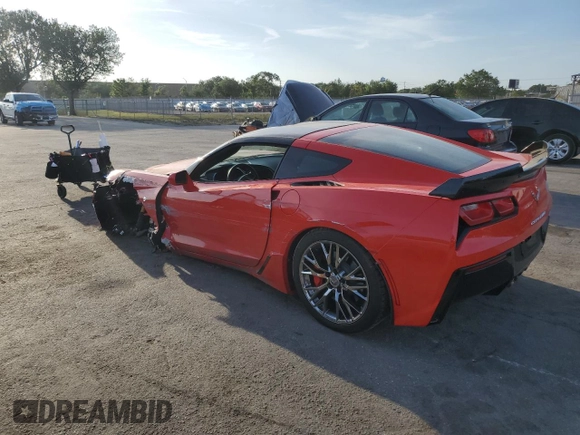 2015 Chevrolet Corvette 2LT with VIN 1G1YD2D77F5113829, listed as a Copart auction lot 45897333 with 11,002 mi miles. Bid and sale history available at carsss.com. Image 2.