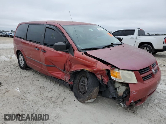2008 Dodge Grand Caravan SE with VIN 2D8HN44H48R680046, listed as a Copart auction lot 42169125 with 198,035 mi miles and Salvage Title. Bid and sale history available at DreamBid. Image 4.