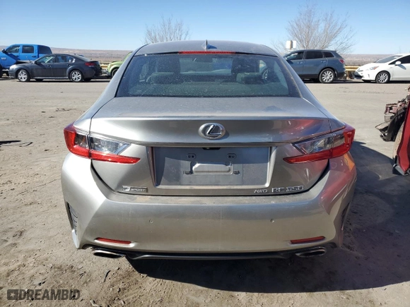 2016 Lexus RC 350 with VIN JTHSE5BC5G5007052, listed as a Copart auction lot 88231665 with 91,921 mi miles and Salvage Title. Bid and sale history available at carsss.com. Image 6.