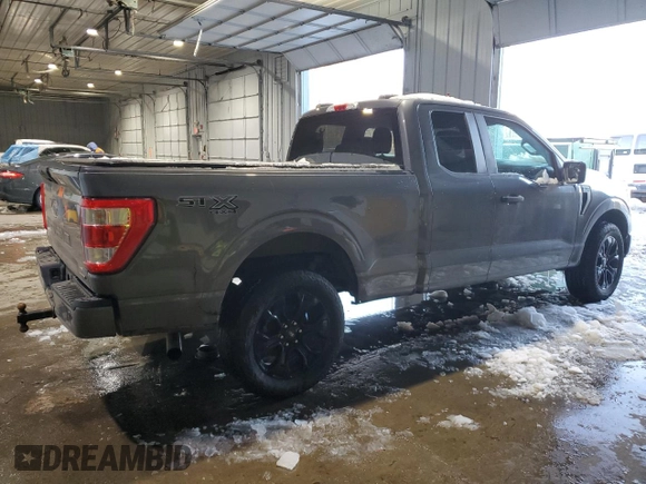 2022 Ford F-150 XL with VIN 1FTEX1EP2NFA76658, listed as a Copart auction lot 44104645 with 44,315 mi miles and Salvage title. Bid and sale history available at DreamBid. Image 3.