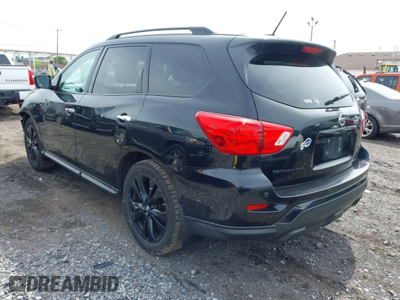 2018 Nissan Pathfinder SL with VIN 5N1DR2MM3JC646175, listed as a IAAI auction lot 42346914 with 90,789 mi miles and . Bid and sale history available at DreamBid. Image 3.