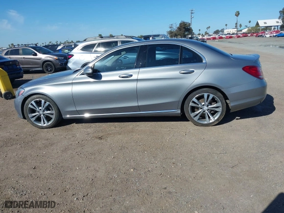2015 Mercedes-Benz C-Class C 300 with VIN 55SWF4JB7FU049897, listed as a IAAI auction lot 41795671 with 137,194 mi miles. Bid and sale history available at carsss.com. Image 14.