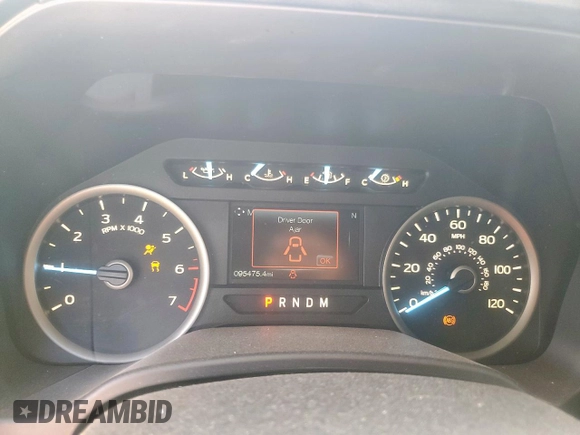 2018 Ford F-150 XL with VIN 1FTFW1E52JKE57028, listed as a Copart auction lot 61970095 with 95,475 mi miles and Salvage title. Bid and sale history available at DreamBid. Image 9.