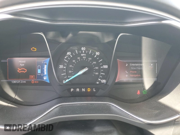 2013 Ford Fusion SE Hybrid with VIN 3FA6P0LU9DR281697, listed as a Copart auction lot 58583675 with 136,121 mi miles and Salvage title. Bid and sale history available at DreamBid. Image 9.