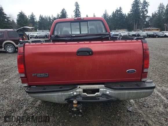 2001 Ford Super Duty F-250 XL with VIN 1FTNW21S41EB76120, listed as a Copart auction lot 84878124 with 227,360 mi miles and Salvage Title. Bid and sale history available at carsss.com. Image 6.