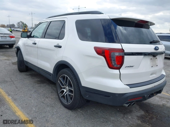 2019 Ford Explorer Sport with VIN 1FM5K8GT8KGA73895, listed as a IAAI auction lot 41546113 with 110,855 mi miles. Bid and sale history available at carsss.com. Image 3.