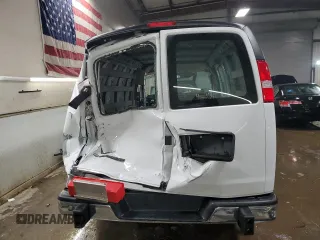 2023 Chevrolet Express Cargo with VIN 1GCWGAFP8P1197522, listed as a Copart auction lot 50069825 with Not provided miles and Salvage title. Bid and sale history available at DreamBid. Image 6.