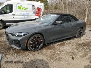 2025 BMW 4 Series 430i xDrive with VIN WBA53DB05SCT18633, listed as a Copart auction lot 51990035 with 7,594 mi miles and Clean Title. Bid and sale history available at carsss.com. Image 1.