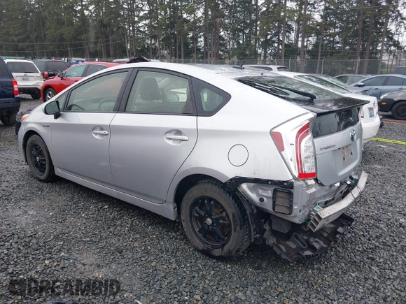 2013 Toyota Prius One with VIN JTDKN3DU4D5632615, listed as a IAAI auction lot 41891185 with 93,945 mi miles. Bid and sale history available at carsss.com. Image 3.