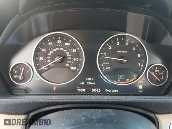 2016 BMW 3 Series 320i xDrive with VIN WBA8E5G59GNU19350, listed as a Copart auction lot 77673294 with 75,697 mi miles and Salvage Title. Bid and sale history available at carsss.com. Image 9.