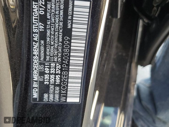 2023 Mercedes-Benz EQS 450 z VIN W1KCG2EB1PA038099, wystawiony jako Copart lot #73380004 z przebiegiem 13 333 mil mil oraz Szkoda całkowita • Salvage title. Historia ofert i sprzedaży dostępna na DreamBid. Obrazek 13.