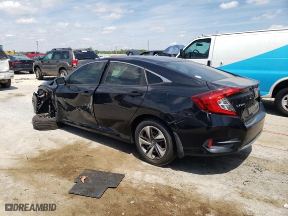 2019 Honda Civic Sedan LX with VIN 19XFC2F6XKE037186, listed as a Copart auction lot 53272305 with 128,186 mi miles and Non Repairable. Bid and sale history available at carsss.com. Image 2.