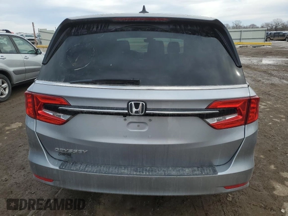 2021 Honda Odyssey EX-L with VIN 5FNRL6H77MB039727, listed as a Copart auction lot 88869145 with Not Provided miles and Salvage Title. Bid and sale history available at DreamBid. Image 6.