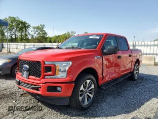 2019 Ford F-150 XL with VIN 1FTEW1E56KFC40037, listed as a Copart auction lot 51906275 with 183,231 mi miles and Salvage Title. Bid and sale history available at carsss.com. Image 1.
