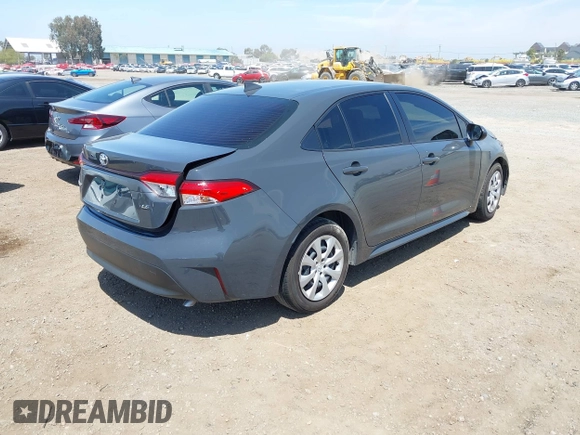 2024 Toyota Corolla LE with VIN JTDB4MEE3R3021431, listed as a IAAI auction lot 42154143 with 16,738 mi miles and . Bid and sale history available at DreamBid. Image 4.
