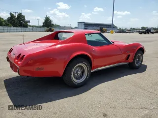 1976 Chevrolet Corvette with VIN 1Z37L6S405318, listed as a Copart auction lot 61433005 with 125,438 mi miles and Salvage title. Bid and sale history available at DreamBid. Image 3.