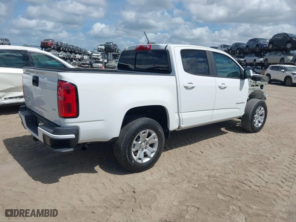 2021 Chevrolet Colorado 2WD LT with VIN 1GCGSCEN8M1159895, listed as a IAAI auction lot 41946032 with 31,499 mi miles. Bid and sale history available at carsss.com. Image 4.