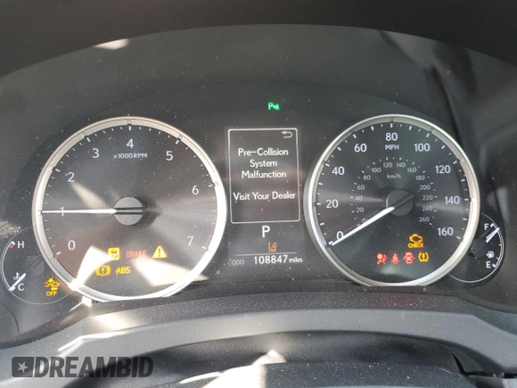 2021 Lexus RC 300 with VIN JTHD85EC3M5006084, listed as a Copart auction lot 77759124 with 108,847 mi miles and Salvage title. Bid and sale history available at DreamBid. Image 9.