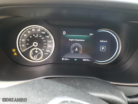 2023 Genesis G70 2.0T with VIN KMTG34TA5PU104568, listed as a Copart auction lot 46131285 with 38,319 mi miles and Salvage Title. Bid and sale history available at carsss.com. Image 9.