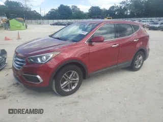 2017 Hyundai Santa Fe 2.4L z VIN 5XYZTDLB2HG466473, wystawiony jako Copart lot #65399465 z przebiegiem 122 428 mil mil oraz Szkoda całkowita • Salvage title. Historia ofert i sprzedaży dostępna na DreamBid. Obrazek 1.