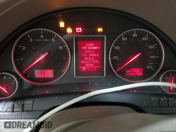 2004 Audi A4 1.8T z VIN WAULC68E54A054527, wystawiony jako Copart lot #56328665 z przebiegiem 141 708 mil mil oraz Szkoda całkowita • Salvage title. Historia ofert i sprzedaży dostępna na DreamBid. Obrazek 9.