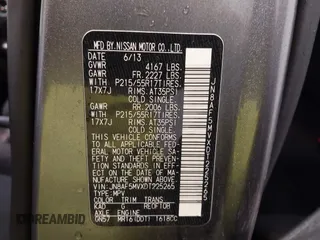 2013 Nissan Juke Nismo z VIN JN8AF5MVXDT225265, wystawiony jako IAAI lot #42347507 z przebiegiem 112 002 mil mil oraz . Historia ofert i sprzedaży dostępna na DreamBid. Obrazek 9.