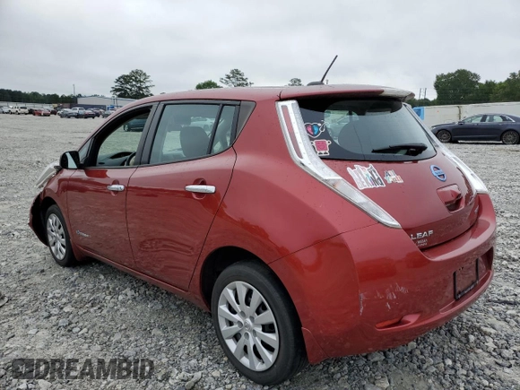 2015 Nissan LEAF SV with VIN 1N4AZ0CP9FC332115, listed as a Copart auction lot 57519363 with 26,964 mi miles. Bid and sale history available at carsss.com. Image 2.
