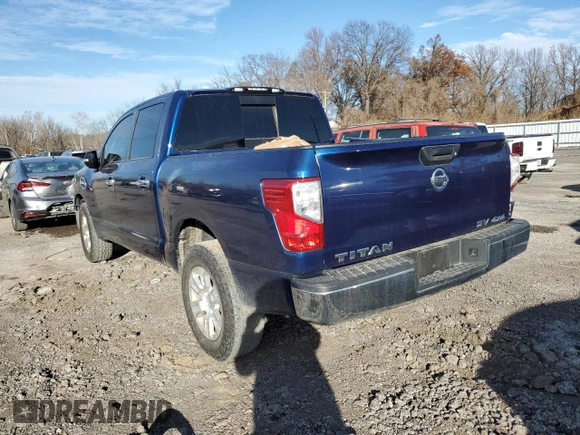 2017 Nissan Titan S with VIN 1N6AA1EJ1HN542129, listed as a Copart auction lot 80027693 with 117,455 mi miles and Salvage Title. Bid and sale history available at carsss.com. Image 2.