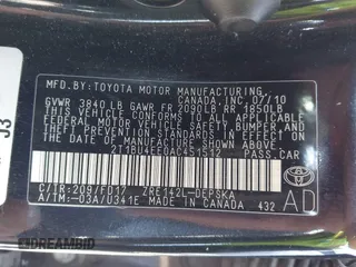 2010 Toyota Corolla with VIN 2T1BU4EE0AC451512, listed as a IAAI auction lot 42099952 with 137,483 mi miles. Bid and sale history available at carsss.com. Image 9.