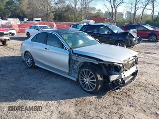 2016 Mercedes-Benz C with VIN 55SWF4JB8GU153882, listed as a IAAI auction lot 41813135 with 78,428 mi miles. Bid and sale history available at carsss.com. Image 1.