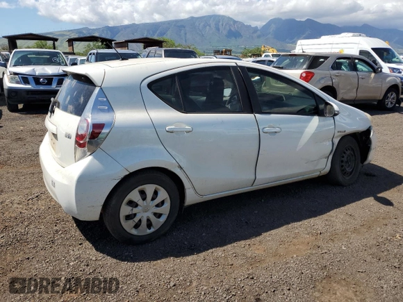 2012 Toyota Prius One with VIN JTDKDTB3XC1027761, listed as a Copart auction lot 45088405 with 95,378 mi miles and Salvage Title. Bid and sale history available at DreamBid. Image 3.