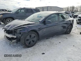 2023 Tesla Model 3 with VIN 5YJ3E1EA7PF417200, listed as a Copart auction lot 46475995 with 85,873 mi miles and Salvage Title. Bid and sale history available at DreamBid. Image 1.