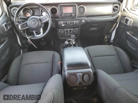 2020 Jeep Gladiator Sport S with VIN 1C6HJTAG3LL130331, listed as a Copart auction lot 58130105 with 103,195 mi miles and Salvage title. Bid and sale history available at DreamBid. Image 8.