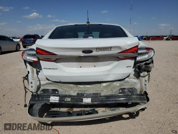 2017 Ford Fusion SE with VIN 3FA6P0H74HR163002, listed as a Copart auction lot 55080005 with 145,006 mi miles and Salvage title. Bid and sale history available at DreamBid. Image 6.