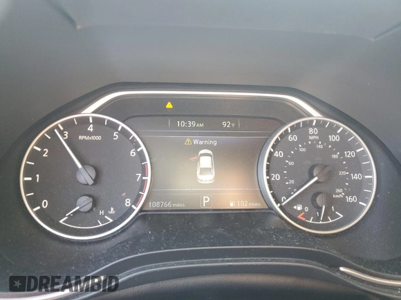 2016 Nissan Maxima 3.5 SV with VIN 1N4AA6AP7GC429618, listed as a Copart auction lot 53876815 with 108,766 mi miles and Salvage Title. Bid and sale history available at carsss.com. Image 9.