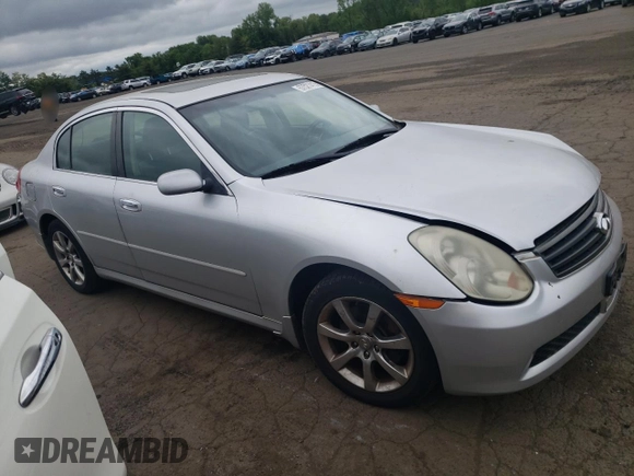 2006 Infiniti G35 z VIN JNKCV51F26M616815, wystawiony jako Copart lot #57521415 z przebiegiem 115 490 mil mil oraz Szkoda całkowita • Salvage title. Historia ofert i sprzedaży dostępna na DreamBid. Obrazek 4.