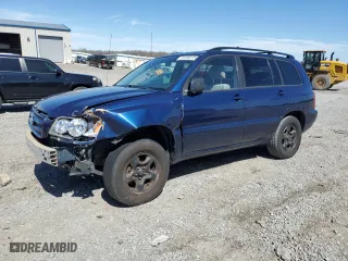2002 Toyota Highlander with VIN JTEGF21A520051766, listed as a Copart auction lot 50390315 with 0 mi miles and Salvage Title. Bid and sale history available at carsss.com. Image 1.
