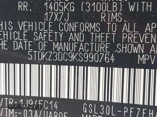 2019 Toyota Sienna LE Auto Access Seat with VIN 5TDKZ3DC9KS990764, listed as a IAAI auction lot 42219964 with 53,623 mi miles and . Bid and sale history available at DreamBid. Image 9.