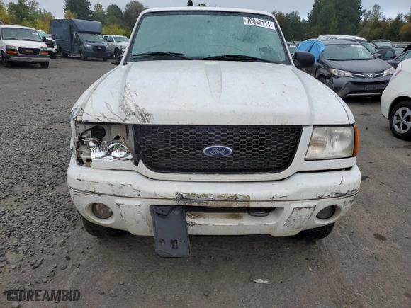 2001 Ford Ranger XL Fleet with VIN 1FTZR15U61TA12488, listed as a Copart auction lot 70847114 with 187,902 mi miles and Salvage Title. Bid and sale history available at carsss.com. Image 5.