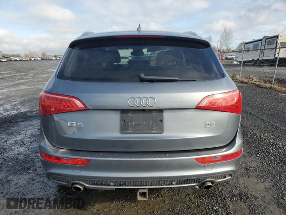 2012 Audi Q5 Premium Plus with VIN WA1DKAFP8CA001914, listed as a Copart auction lot 48700845 with 134,118 mi miles and Salvage title. Bid and sale history available at DreamBid. Image 6.