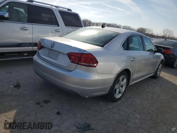 2013 Volkswagen Passat SE with VIN 1VWBH7A30DC131501, listed as a Copart auction lot 47934544 with 202,619 mi miles and Salvage Title. Bid and sale history available at carsss.com. Image 3.